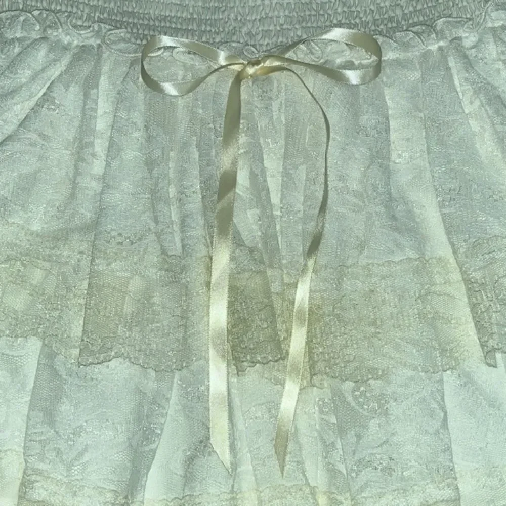 SHEIN Lace Patchwork Mini Skirt